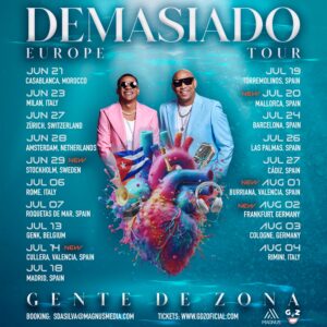 Alexander Delgado Instagram - ¡Europa esto está por comenzar!!!! 🫀🔥 🌍 ✈️ 

¡Nuevas fechas del #DemasiadoTour !!!! 🔥 

Tickets 🎟️: https://www.gdzoficial.com/demasiadoeuropetour

Booking: sdasilva@magnusmedia.com

#GenteDeZona #DemasiadoEuropeTour #GenteDeZonaTour #Demasiado #Concerts #DemasiadoLaGira #SummerTour