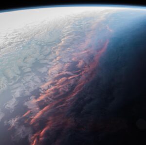 Alexander Gerst Instagram - This is what a sunset on Earth looks like from above. / So sieht ein irdischer Sonnenuntergang aus, von oben gesehen. #Horizons #Archive

@europeanspaceagency - A.Gerst 
#tbt #throwback #sunset #seenfromspace #nature #clouds #ISS #Earth