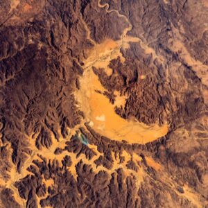Alexander Gerst Instagram - Scary. I took these photos from the @iss. They show two meteorite impact craters in Chad (Sahara) which are 13 and 14 km wide. Imagine how many times your city could fit in them. To avoid this in the future, @europeanspaceagency works with international partner agencies on space safety. #AsteroidDay #bluedot #horizons