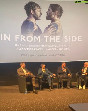 Alexander Lincoln Instagram - Had an absolute blast at the gala screening of @infromtheside last night!! What an experience 🤙🤙

Thank you to all those who came and to @vue Leicester Square, @viva.verve and the team!

Huge thanks to @jadeeastpr too

So much love for everyone!!!

@alexander_king_actor 
@mattcarter1989 
@adamhsilver 
@andrewfaure 
@c_a_sherwood 
@pearseeganacts 
@ivancomisso 
@peter_mcpherson_ 
@willhearle 
@loughlincarl 
@kanebrm 
@chrisgarner1964 

So damn sorry if I’ve missed anyone!!