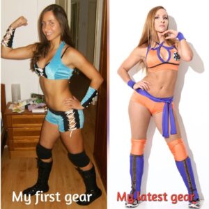 Alexandra Barrulas Instagram - My 1st gear ever and my (well one version of) my latest gear 🐉