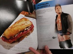 Alexandra Barrulas Instagram - Just found @chrisjerichofozzy on a French cookbook! 😁Follow the recipe to make the Ayattolah of Capicola sandwich! 😋🇫🇷