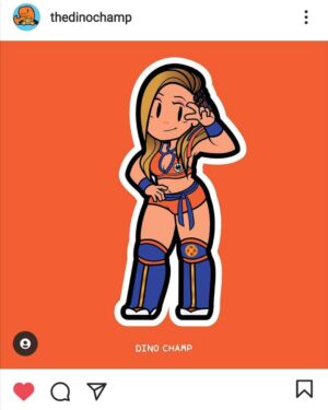 Alexandra Barrulas Instagram - Thank you @thedinochamp for the awesome art! 🤩🙌