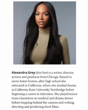 Alexandra Grey Instagram - Excited for this new chapter in my career! No more waiting!!! It’s giving Writer, Director, Producer, STAR! ✨🎥❤️

Thank you @transfilmcenter @netflix for seeing me, for seeing us!!!! #LETS GO!!!!