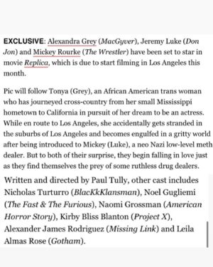 Alexandra Grey Instagram - She’s a movie star! ✨🖤
10 years later! 🙏🏾 
#Actress #Transisbeautiful