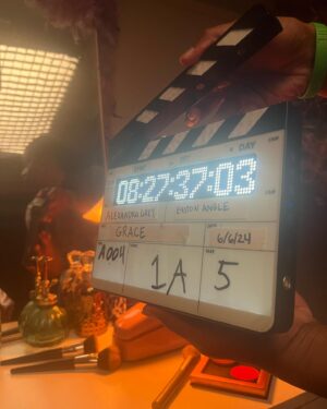 Alexandra Grey Instagram - And that’s a Wrap! I had such an amazing time shooting my film @_gracethemovie this week! This film is special. Thank you to @chelseafilmfestival for selecting me as one of their 2024 Grantee’s for the Chelsea Film Festival Screenwriting/Filmmaking Incubator Program. This film could not have been  made without their support. ✨ Stay tuned! 

Shoutout to my team of all star producers @sheisghazelle @kozmiel @daleguymadison @pjpdreams @rabiasultana.film who worked tirelessly to make this film happen. Also thanks to my CFF screenwriting and producing mentors @marylynn_suchan @eebbonyy we got there baby!! 🫶🏽

My amazing cast and crew! I am deeply indebted to you for your service and belief in my vision. Y’all showed up for me, for us!! Wow! 🥺❤️

Cast: @justinsams_ @jazzmunnichcala @ahmedmawasofficial @brian.nelsonjr @jaydenguarneri 

Crew: 
1st AD: @sol_rhi 
DP: @camera.angle 
1st AC: @captainsharpe 
Gaffer: @lilithcarlon 
Grip: Giovanni Silva 
G E assist: @tavishya 
Sound Mix: @holdforplane @soupofthe.day 
Hair/MUA: @ohsnipsnipitshairby_amber 
Costumes/Wardrobe: @girldarts 
Assist Costumes: @costumediva 
Script Supervisor: @funky.nurd 
Art PA: @artonysandeux 
Production Design: @dianamantis 
PA’s @tavishya @kozmiel @blacmailproductions 
Line Producer: @pjpdreams 
Production Coordinator: @blacmailproductions 
Set Photography: @dexterbrownfoto @alej.ndro_ruiz 
Krafty/Catering: @daleguymadison 
Music Production: @markaholic @barb__morrison 
Background Actors @jadisonkane @neverendingninanotes @vinnyvole @sabel_samone_loreca @shaneivannash @piplilly @jairbula 

#love #gracethemovie #film #artist #director #la