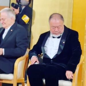 Alexandra Munroe Instagram - Who has ever seen Ai WeiWei in a TUX?! Congratulations to the bravest artist for winning the Praemium Imperiale in Tokyo today. WeiWei joins a roster of the greatest artists, thinkers, and architects who have shaped our lives, our imaginations, and our futures. 

@aiww #preamiumimperiale #awards #gamechangers
