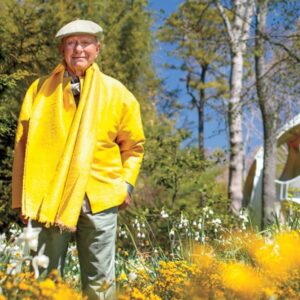 Alexandra Munroe Instagram - Today we mourn the passing of  artist, weaver, gardener, and visionary Jack Lenor Larsen, who created magical and intelligent beauty in all he did. A great master and innovator of Modern design, he drew from his travels across Asia and Africa and worked with artisans in over 30 countries, preserving weaving and dying techniques that would otherwise have been lost to time and machines.  And then there was LongHouse, the extraordinary environment he created with his love Peter Olsen over the last 30 years. There they staged Bill T Jones dances, Laurie Anderson concerts, Yoko Ono installations all outside in the gardens which Jack would constantly recreate. He was my great friend and mentor, an inspiration, an incarnation of profound, imaginative and capacious humanity. We used to spend Christmas together. This year, we pray for the lasting and vital legacy of LongHouse. Land, Place, Spirit. 

@longhousereserve #jacklenorlarsen #longhouse #easthampton #modern #design #christmas2020 #beauty #gardens #mourning #legacy