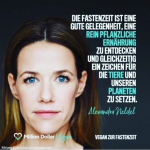 Alexandra Neldel Instagram - Be vegan✌🏻@milliondollarvegan