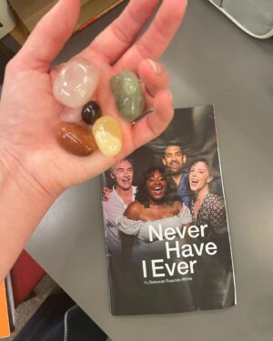 Alexandra Roach Instagram - This year has been a 🌪️ feeling so grateful for all the adventures.

#NeverHaveIEver - First time on stage and incredibly special to be doing it with my 💖 @susiewoosie12 

Thanks to @dfdubz for writing such a powerful play. All the team at @chichesterft & everyone who came down to see it. 

Special mention to @thebellinnchi - the best pub in the land. ❤️
