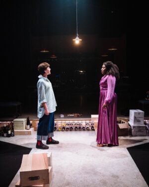 Alexandra Roach Instagram - This year has been a 🌪️ feeling so grateful for all the adventures.

#NeverHaveIEver - First time on stage and incredibly special to be doing it with my 💖 @susiewoosie12 

Thanks to @dfdubz for writing such a powerful play. All the team at @chichesterft & everyone who came down to see it. 

Special mention to @thebellinnchi - the best pub in the land. ❤️
