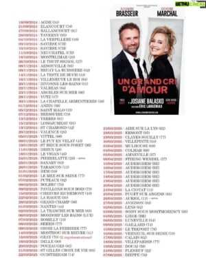 Alexandre Brasseur Instagram - Fier et heureux de vous annoncer nos 85 dates de tournée France, Belgique, Suisse et Luxembourg de septembre 2024 à juin 2025.

Hâte de vous retrouver sur les planches dans cette comédie culte de Josiane Balasko !

𝗨𝗡 𝗚𝗥𝗔𝗡𝗗 𝗖𝗥𝗜 𝗗’𝗔𝗠𝗢𝗨𝗥 mis en scène par Eric Laugerias avec Catherine Marchal, Fred Nony, Jean-Marie Lhomme et moi-même.

Merci à Jérome Foucher et son équipe des Grands Théâtres pour leur formidable travail. Afin d’être à la hauteur de cette tournée fleuve si rare aujourd’hui, nous ferons tout notre possible pour vous divertir dans la joie et la bonne humeur.

Pour vos réservations rapprochez-vous en local des villes où nous nous produirons. Service culturel, salle de spectacle, office du tourisme…

Ce n'est pas pour autant que je vais disparaître de vos écrans, au contraire.

À TRÈS VITE SUR SCÈNE !