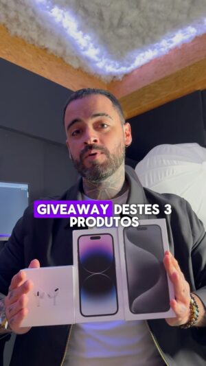 Alexandre Santos Instagram - SORTEIO ENCERRADO
‼️ ALERTA MEGA GIVEAWAY ‼️
 
 💥 1 PRÉMIO: IPHONE 15 PRO MAX💥
 💥 2 PRÉMIO: IPHONE 14 PRO💥
 💥 3 PRÉMIO: AIRPODS PRO 💥

  REGRAS de participação:

 ➡️ Seguir a minha conta @alexandresantoscomedy
 ➡️ Seguir a conta @upgradeyourig
 ➡️ SEGUIR TODAS as contas que a página @upgradeyourig segue ( Sigam mesmo TODAS para ficar válida a vossa participação! ) 
 ➡️ Marcar 2 amigos por cada comentário (quanto mais comentários mais chances têm de ganhar) 
 
Boa sorte a todos, os vencedores/as serão anunciados no dia 25 de Maio na página do Giveaway @upgradeyourig ‼️