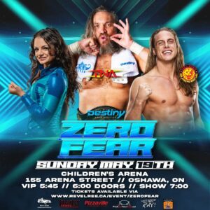 Alexia Nicole Instagram - Destiny World Wrestling returns to Oshawa Ontario on Sunday May 19th with ZERO FEAR
Featuring
Destiny World Champion & TNA Star Trent Seven
NJPW World TV Champion Matt Riddle
The Bionic Woman Alexia Nicole
& Much More!

Our last event in Oshawa featuring Matt Cardona was our biggest event to date so you won’t want to miss out on all the action that everyone will be talking about!

Matt Riddle will be holding an exclusive Pre-Show Meet & Greet with limited seats available with the only way to meet Riddle is with your VIP Ticket

Tickets go on sale TONIGHT at 7pm via revelree

Front Row VIP $75
GA $25
Kids 15 & Under $15
https://www.revelree.ca/event/zerofear

Stay Tuned For More Information

#ProWrestling #DestinyWorldWrestling #OntarioWrestling #AllianceBanquetHall #TNAWrestling #BritishStrongStyle #TrentSeven #DestinyWorldChampion #IWGP #NJPW #MattRiddle #KingOfBros #AlexiaNicole #TheBionicWoman