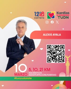 Alexis Ayala Instagram - Inscríbete, corre y disfruta de la compañía de tus artistas favoritos en la carrera de Kardias el 10 de marzo. 🗓️🏃🏻‍♂️💛
#TuAyudaLate