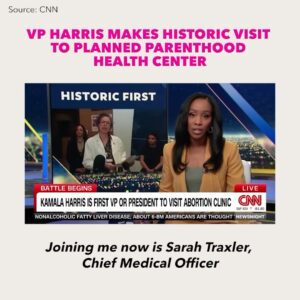 Alexis McGill Johnson Instagram - ICYMI: @VP Harris visited a Planned Parenthood health center as the FIRST sitting Vice President to do so. She uplifted providers on the front line who provide the necessary services people deserve. Thank you, VP! 👏