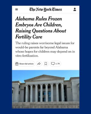 Alexis McGill Johnson Instagram - We should all be able to build the families and the futures we want, without interference from courts or politicians. This ruling by the Alabama Supreme Court is the result of years of attacks on reproductive freedom, and efforts to restrict access to health care, including IVF and abortion.