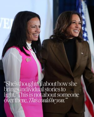 Alexis McGill Johnson Instagram - In our Women of Impact portfolio, we go deep on Vice President Kamala Harris’s fight for reproductive rights. Seeing the vice president of the United States onstage speaking powerfully about the lack of abortion access as a health-care crisis, of women being turned away from emergency rooms by petrified doctors, of developing sepsis because they were denied basic health care, is a scene that would have been hard to imagine even a decade ago.

“Look, I remember politicians who, 10 years ago, would run away from abortion,” Planned Parenthood president and CEO @alexismjpp, pictured here, tells @kaylaw. “They would say, ‘Oh, just get me elected; I can’t talk about it now. It’s politically unsafe.’” Now abortion is at the center of a major party campaign platform, and the incumbent VP is leading the charge without shame or apology. Link in bio for the full story.