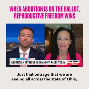 Alexis McGill Johnson Instagram - Let’s get one thing clear: Voters understood the assignment. When abortion is on the ballot, people come out and vote their values — and the people value the freedom to make decisions about their own bodies.