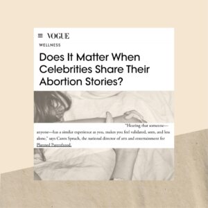 Alexis McGill Johnson Instagram - OF COURSE IT MATTERS! Abortion storytelling is what eliminates stigma and influences policy. As our very own Caren Spruch says, “Hearing that someone—anyone—has a similar experience as you, makes you feel validated, seen, and less alone.”