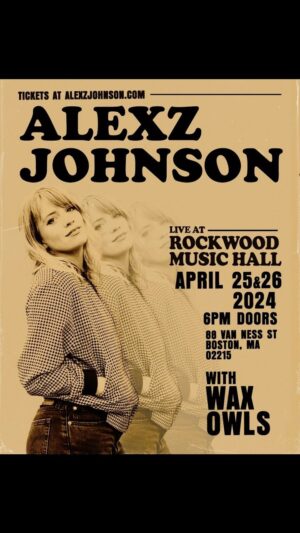 Alexz Johnson Instagram - BOSTON!!! B comes right after A, and A stands for AWESOME! What other reason would you need to come to our show April 25 and 26th at @rockwoodboston? NO OTHER REASON ⚡️ @waxowls feels the exact same. tickets at alexzjohnson.com