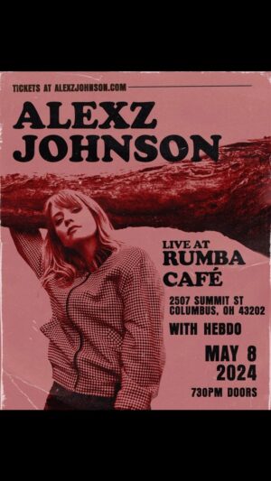 Alexz Johnson Instagram - COLUMBUS tonight!!! @rumbacafeoh with support from @hebdomusic 🕊️ looking forward to this show! Tickets at alexzjohnson.com 🕊️