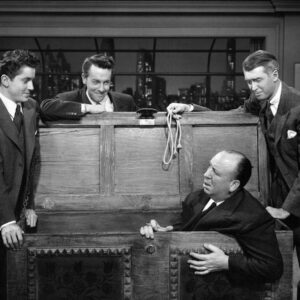 Alfred Hitchcock Instagram - Farley Granger, John Dall, James Stewart and Alfred Hitchcock have some fun on the set of Rope.
.
.
.
#alfredhitchcock #alfredhitchcockpresents #hitchcock #director #bestdirector #suspense #masterofsuspense #cinema #classiccinema #thriller #film #filmgeek #filmmaking #filmmakers #filmdirector #movies #moviebuff #bestmovies #classicmovies #farleygranger #johndall #jamesstewart #alfredhitchcockmovies