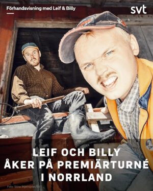Alfred Svensson Instagram - ⁣Nu ska jag och @claerence göra något som vi har drömt om länge!⠀
Vi ska nämligen ut på PREMIÄRTURNÈ i Norrland där vi kommer visa två rykande färska avsnitt ur den kommande säsongen av Leif & Billy! 🔥 
Så vill ni träffa oss, prata lite, se några avsnitt och bara ha en allmänt rolig och trevlig stund, klicka då på länken i min profil för mer information om hur det funkar och hur du säkrar dina biljetter.⠀
Vi kommer besöka Luleå, Jokkmokk, Skellefteå och Östersund.⠀
Hoppas vi ses! 🍿 🎞