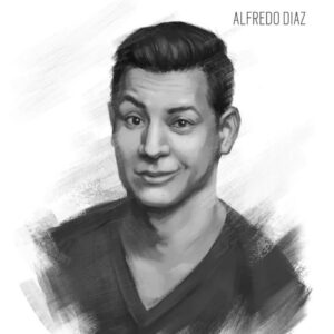 Alfredo Diaz Instagram - Honored to be sketched by the talented @cpt_sunstark. Ubisoft will be printing these for me to sign at the Siege Six Invitational Meet & Greet!