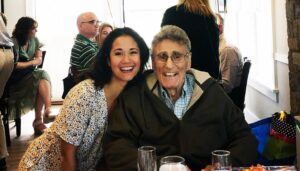 Ali Ewoldt Instagram - Yesterday we said goodbye to my mentor and teacher, conductor and director and coach, the man who made us all promise to give him “all the credit and ten percent” and truly deserved it, Dr. Renato Vellutino, aka “Doc.” Doc took me on as a voice student at age 10 and gave me a foundation of technique I still rely upon. He made musical theater in our small public high school, Pleasantville H.S., important and exciting and something for the entire community to participate in. He taught us that “fun is excellence and excellence is work” and that every single person onstage and off was valuable and critical in putting on a show. He came to see me on tour and on Broadway and at 90 years old, remembered every solo I sang with our high school chorus. He loved his family and his students passionately and made sure that we knew it. I can never thank you enough, Doc, but I promise to carry your legacy forward always.

1. Doc coming to see me play Tuptim in The King and I at LCT (a role he cast/directed me in in H.S.)
2. Doc directing us in Kiss Me Kate
3. Doc, his son Gian-Carlo, grandson Jake and I recreating a scene from KMK in an “Encore” parody I never finished in 2020
4. Singing for Doc and Mrs. V from a safe distance in 2020
5. Doc’s 90th Birthday
6. Part of the Les Miserables medley we did in HS (on VHS)
7. To live in hearts we leave behind is not to die