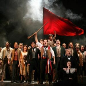 Ali Ewoldt Instagram - Happy 37th Broadway Anniversary, Les Miserables!! So very grateful to have been on the 3rd National Tour (Tiny Tim the Bullet Boy) and in the 1st Broadway Revival. Swipe through to see baby Ali (and @adamjacobsnyc) and even baby-er Ali (and @gewoldt ). I loved my time in this incredible show and had a blast revisiting some of the score yesterday with @hellothereimdev and his students!! 
#makemoneyinyoursleep