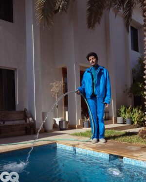 Ali Kalthami Instagram - The visionary Saudi filmmaker Ali Kalthami (@kalthami), is our third MOTY 2023 recipient. Captured through the lens of former GQ Middle East cover star @chndy_, Kalthami has been bringing Riyadh to the global stage, by nurturing talent from the region, exploring themes that resonates worldwide and crafting compelling stories, whether through @telfaz11 or his first feature film, @mandoobfilm which premiered at Toronto International Film Festival. 

If Saudi’s creative community strikes you as network-driven, DIY, digital, and one of few scenes globally where comedy is so entwined with other forms of artistic and content production, then you shouldn’t be too surprised. “The history of the Saudi people is that of a tribal society,” says Kalthami. “This sense of companionship, of belonging to a group, of gathering, and of giving people chances comes from that mentality. It’s been modernised, but you still see it in business.”

Head to our website to read the full cover story with words by @vcamblin.

Photography: @chndy_ 

Editor-in-Chief: @ahmadaswaid
Multimedia Director: @edmund.jay
Senior Fashion Editor: @keanoushdarosa
Editor-at-Large: @samiralarouci
Digital Editor: @meeranmekkaoui
Styling: @wadaanilulua9
Project Manager: @waladkool
Photography assistant: @daddyaaz
Fashion Assistant: @teekomansour