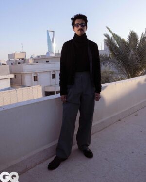 Ali Kalthami Instagram - The visionary Saudi filmmaker Ali Kalthami (@kalthami), is our third MOTY 2023 recipient. Captured through the lens of former GQ Middle East cover star @chndy_, Kalthami has been bringing Riyadh to the global stage, by nurturing talent from the region, exploring themes that resonates worldwide and crafting compelling stories, whether through @telfaz11 or his first feature film, @mandoobfilm which premiered at Toronto International Film Festival. 

If Saudi’s creative community strikes you as network-driven, DIY, digital, and one of few scenes globally where comedy is so entwined with other forms of artistic and content production, then you shouldn’t be too surprised. “The history of the Saudi people is that of a tribal society,” says Kalthami. “This sense of companionship, of belonging to a group, of gathering, and of giving people chances comes from that mentality. It’s been modernised, but you still see it in business.”

Head to our website to read the full cover story with words by @vcamblin.

Photography: @chndy_ 

Editor-in-Chief: @ahmadaswaid
Multimedia Director: @edmund.jay
Senior Fashion Editor: @keanoushdarosa
Editor-at-Large: @samiralarouci
Digital Editor: @meeranmekkaoui
Styling: @wadaanilulua9
Project Manager: @waladkool
Photography assistant: @daddyaaz
Fashion Assistant: @teekomansour