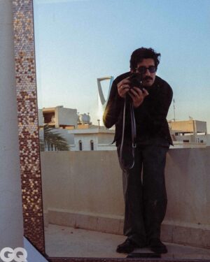 Ali Kalthami Instagram - The visionary Saudi filmmaker Ali Kalthami (@kalthami), is our third MOTY 2023 recipient. Captured through the lens of former GQ Middle East cover star @chndy_, Kalthami has been bringing Riyadh to the global stage, by nurturing talent from the region, exploring themes that resonates worldwide and crafting compelling stories, whether through @telfaz11 or his first feature film, @mandoobfilm which premiered at Toronto International Film Festival. 

If Saudi’s creative community strikes you as network-driven, DIY, digital, and one of few scenes globally where comedy is so entwined with other forms of artistic and content production, then you shouldn’t be too surprised. “The history of the Saudi people is that of a tribal society,” says Kalthami. “This sense of companionship, of belonging to a group, of gathering, and of giving people chances comes from that mentality. It’s been modernised, but you still see it in business.”

Head to our website to read the full cover story with words by @vcamblin.

Photography: @chndy_ 

Editor-in-Chief: @ahmadaswaid
Multimedia Director: @edmund.jay
Senior Fashion Editor: @keanoushdarosa
Editor-at-Large: @samiralarouci
Digital Editor: @meeranmekkaoui
Styling: @wadaanilulua9
Project Manager: @waladkool
Photography assistant: @daddyaaz
Fashion Assistant: @teekomansour