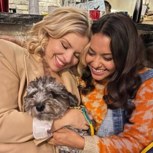 Ali Liebert Instagram - This is a special one 
💕🌈 💕 it was always a secret goal of mine to star in the first @hallmarkchannel Christmas movie featuring a female couple and I couldn't have been luckier to share the screen with the fantastic and adorable @humberly. 
Join us Sunday Dec 17th 8/7c won't you?
#FriendsandFamilyChristmas
#representationmatters #countdowntochristmas  @hallmarkchannel