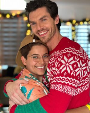 Ali Liebert Instagram - Hey #TheHolidaySitter is on tonight!  If you haven't seen it then get on it fam @hallmarkchannel 
🌈🎄♥️