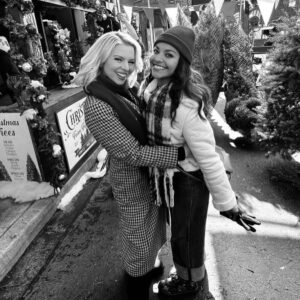 Ali Liebert Instagram - #FriendsAndFamilyChristmas ... tonnnnnnight is the night!!! 8/7c  on @hallmarkchannel (@w_network in Canada) 🌈🎄🌈
We have songs by @cher & @cyndilauper! We have the iconic  @humberly being an a cute artist wearing the best jackets in hallmark history! We have me wearing blazers and being a lawyer and baking cookies and stuff! We have an incredible supporting cast & a fabulous director @annewheeler1725!  So many fab creatives worked on this project!  I'm so proud and thankful @hallmarkchannel made this movie 👏👏👏 @lhdhallmark @jenniowa @mrsjp24.  It means so much to me personally and hopefully it will touch the hearts of a lot of other ppl  too ♥️♥️♥️ #representationmatters