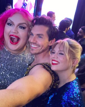 Ali Liebert Instagram - To be the proudly queer director of a @glaad nominated movie and to spend the weekend in nyc with some of my favorite humans and be dripping in sparkles and hear @idinamenzel sing Defying Gravity....it is a memory that I will cherish forever!! To learn more about the lifesaving work that @sarahkateellis and her @glaad teams are working on right now was also incredibly inspiring.  If you can donate to @glaad or join in on the work they are doing - please do! We cannot be erased and the time is now. 
Thank you SO MUCH @hallmarkchannel @mrsjp24 @devika.marie @maddogdunbar @jonathandbennett for having me as your captain.  Directing #TheHolidaySitter with EP/Star - my muse forever  @jonathandbennett and meeting the gorgeous and talented @georgekrissa was one of the most hilarious and meaningful  experiences I've ever had on set. 
We didn't win but we are still winners baby. This movie about two gay men who fall in love was seen by millions of ppl and changed more than just a few hearts and  minds. The importance of queer and trans voices in the media is so important - especially right now.  We cannot ban #TransJoy! Let's celebrate it! 🏳️‍⚧️ 

✨✨✨
Thank you also to the glam team for making this director feel 💅🏻
stylist: @sarahdarceystyle 
mua: @tarapagliara 
hair: @jacobgeraghty

also so much love to my incredible partner @donia.kash for being my rock in life and spending time with the incredibly handsome and fabulous @jaymesv and @briwaters this weekend was perfect.

Now, I soak my feet and figure out what queer movie to direct next :)

@dgcbctalent @dgctalent @watchdgcbc @ubcp_actra @glaad @hallmarkchannel #GLAADAwards