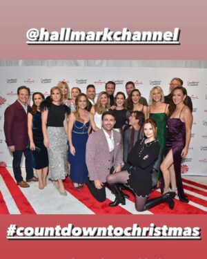 Ali Liebert Instagram - Still not over the fab night at @hallmarkchannel's #CountdownToChristmas kick off celebration.
Thank you so much for having me! 
This year I have three movies coming out! I directed 2 and acted in 1!! 

First up is #ChristmasInNottingHill THIS SATURDAY!! ⚽️ 

Then #TimeForHerToComeHomeForChristmas on Nov 30th 🎸 

And then... #FriendsandFamilyChristmas on Dec 17 🌈 

Get that popcorn ready fam 🍿 

Glam ✨
Makeup @markquirimit 
Hairs @dickycollins 
Dress: @ganni