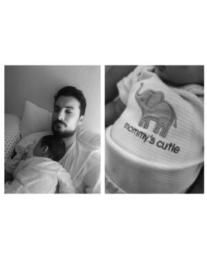 Ali Suna Instagram - 7 Novembre 2023

7h, (Post 2) Alia pense que c'est le jour J, elle sent que le moment est venu !
On arrive aux urgences avant que les contractions s'intensifient (par précaution) et finalement on nous renvoie a la maison en nous informant que c'est un faux travail

Vers 00h, les contractions continuent et sont de plus en plus proches et plus fortes, Alia n'en peut plus et on décide de retourner à l'hôpital car si c'est un faux travail, on pense que ce n'est pas normal que ça dure depuis plusieurs heures ...
Arrivé à l'hôpital, les sages-femmes nous disent que le travail a commencé ! 

De 00h à 4h (Post 3), j'ai assisté et été témoin d'une Alia "vide" elle perdait connaissance et revenait a elle, franchement elle a été très forte, supporter les contractions de plus en plus fortes pendant 21 heures avant qu'on puisse lui donner la péridurale.
Je la prenais de force à aller prendre une douche, à faire du ballon pendant des heures....
Les sages femmes lui on donné un gaz (je ne sais plus le nom) pour atténuer les douleurs des contractions, sauf qu'Alia, elle en abusait 😂😂😂 (post 4 elle est loiiiinnnnnn)

D'ailleurs, petite anecdote, @aliachergui à changé de discours très rapidement 😂 quelques heures avant, elle qui disait "non moi je veux accoucher sans péridurale, faire les choses "naturellement", à peine arrivé aux urgences, la première chose qu'elle a criée c'est "PÉRIDURALE" 
6h, enfin !!!! On lui met la péridurale... Elle va mieux et on s'endort tout les deux rapidement !!!

8 novembre 2023

Il est environ 8h, on était en train de dormir avec alia, j'ai le souvenir que la porte de la chambre s'ouvre et que l'une des sages femmes nous dit qu'il faut se lever, que le cœur du bébé est en train de ralentir !!!!
MOI, (intérieurement) PANIQUÉ !!!! Mais je me dis que c'est dans ces moments là où il faut que je garde mon calme et que je dois être plus fort, je dois montrer à Alia que ça va bien se passer... 
L'accouchement commence, Alia en mode superwoman (moi je serais tombé dans les vap 4 fois) avec le sourire en plus, elle donne vie ! 

8h37, notre amour est là, en bonne santé 🤍 ! (Post 6)

  ٱلْحَمْدُ لِلَّٰهِ
