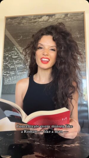 Alice Greczyn Instagram - So I’ve been doing a #readaloud of #Meditations by #MarcusAurelius over on my TT. (#Readingoutloud is one of my favorite things to do. 🥰) I particularly loved today’s from Book 2, Meditation 5: Do it like a Roman. 💪🏼 #Likeaman. Food for your afternoon thoughts! 🍫

#readalong #readalouds #stoic #philosophy #stoicism #philosophyquotes #stoicmindset #masculinemindset #masculineman #ladystoic #doitlikeaRoman