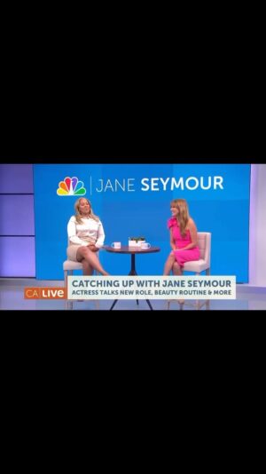 Alicia Coppola Instagram - Thank you my dear @janeseymour for talking about our short film And You Are…? On @nbccalive! What a lovely interview! You look radiant as always!