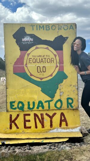 Alicia James Instagram - February 2023 back in Kenya 🇰🇪 for missions and stopped at the Equator for the first time