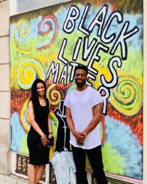 Alicia James Instagram - It’s after midnight eastern time but still our day in Cali. It’s the first time we’ve been in our hometown on our anniversary since we got married! Happy 14th wedding anniversary to my forever husband, lover, best friend, first after God, prayer warrior, partner, and everything else. Thank you for a filled day of fun in Indy. Especially going back where he proposed 15 years ago and reenact our proposal in the same spot where he got on one knee 😢. That never gets old 💖 #itsouranniversary #isaidyes #14years  #husbandandwife #loveIndy #ourindytrip #naptown #monumentcircle #massaveindy #swipeleft