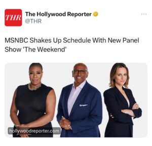 Alicia Menendez Instagram - Set those weekend alarms for 8amET.