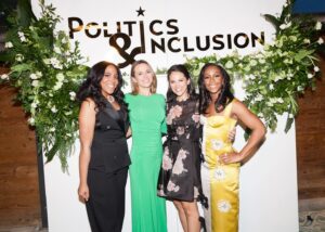 Alicia Menendez Instagram - So many friends in one room. Thank you @laurenwesleywilson @abbydphillip for giving us a reason to celebrate. #politicsandinclusion 💚