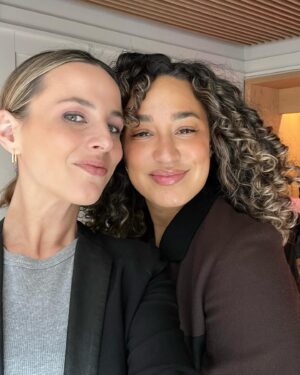 Alicia Menendez Instagram - Four years ago, I interviewed @julissa_prado for @latinatolatina. That episode was a personal favorite (and more importantly a listener favorite!) in part because @rizoscurls, the company Julissa founded and continues to fully-own, was so ahead of the curve on prioritizing clean ingredients, and centering culture and community as a brand value. (Also because Julissa’s hella smart, impossibly cool and so grounded in the people and place she comes from.) As I’ve said before, capturing people’s dreams when they are still just dreams and then getting to see them come to fruition is among my favorite parts of what I do. Today we celebrated #rizosatnordstrom, another step in what continues to be an inspiring journey. ✨