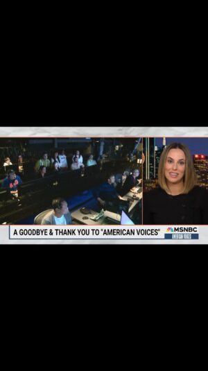 Alicia Menendez Instagram - A goodbye to American Voices, but a promise to take the ethos we built together - to center those most impacted, to bear witness, to focus on the stakes not the odds - with us wherever we go. See you soon on @theweekendmsnbc ☀️