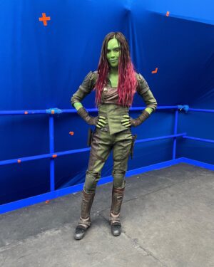 Alicia Vela-Bailey Instagram - Finally got the chance to see the new Guardians vol. 3! It was so much fun to work on! Brought back so many great memories with the epic team we had. Who was lead by the amazing @heidimoneymaker 🤩. Thank you girl for allowing me to be a part of such an awesome team! The cast and crew on this one was a lot of fun!  Thank you to all 🥰.