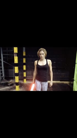 Alicia Vela-Bailey Instagram - My talented hubby @sideswipematt choreographed this fight and also edited the video with light sabers! So much fun!!! Happy May 4th everyone!!! #may4th #starwars #lightsaber #maythe4thbewithyou #happystarwarsday